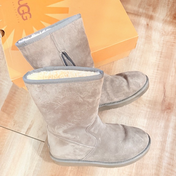 UGG Women's Gray Suede Winter Boots - Picture 1 of 8